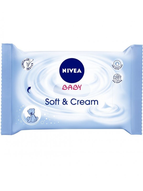 Nivea Baby Soft & Cream wet wipes 63 pcs