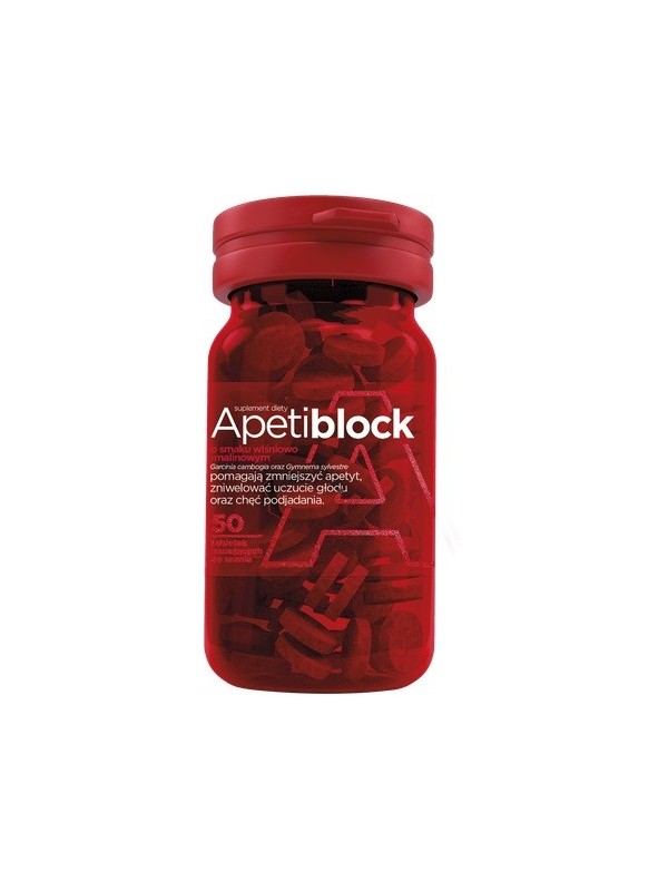 Apetiblock cherry-raspberry effervescent tablets 50 pcs