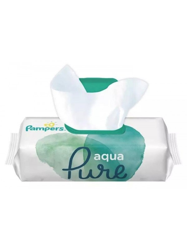 Серветки вологі Pampers Aqua Pure 70 шт