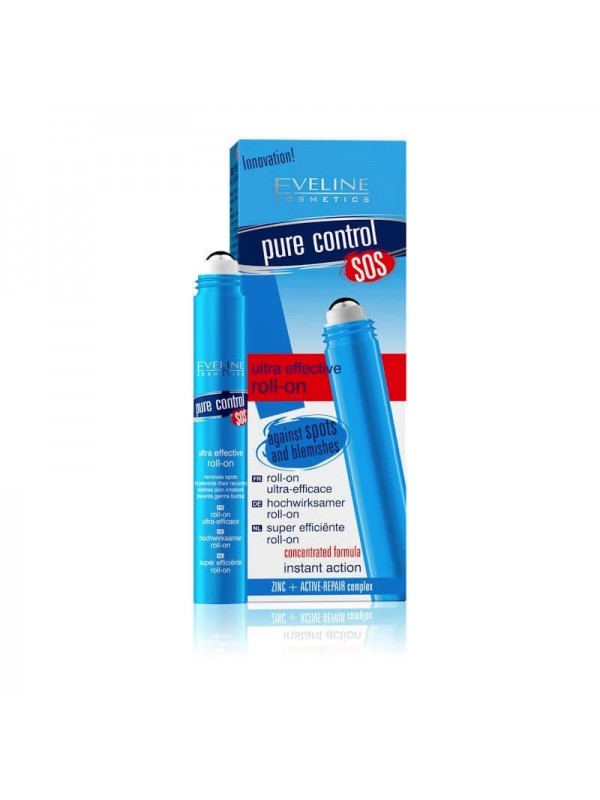 Eveline Pure Control SOS Ultra Effective roll on від прищів 15 мл