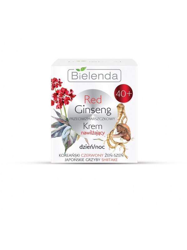 Bielenda Red Ginseng Зволожуючий крем для обличчя проти зморшок 40+ день/ніч 50 мл