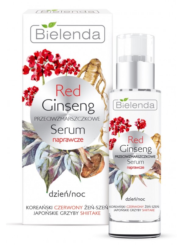 Відновлююча Serum для обличчя від зморшок Bielenda Red Ginseng день/ніч 30 мл