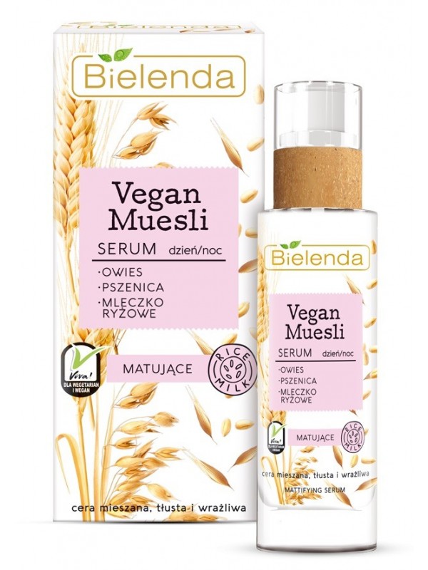 Bielenda VEGAN MUESLI Матуюча serum овес + пшениця + рисове молоко день/ніч 30 мл