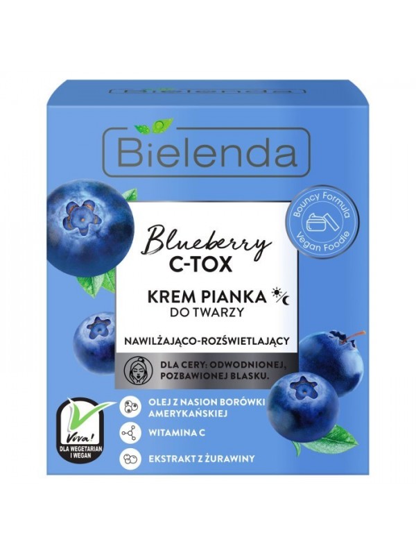 Крем-піна для обличчя Bielenda Blueberry C-Tox 40 мл