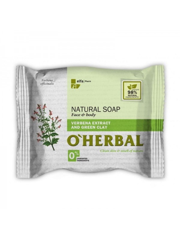 O'Herbal Natural soap with verbena extract and green clay 100 g