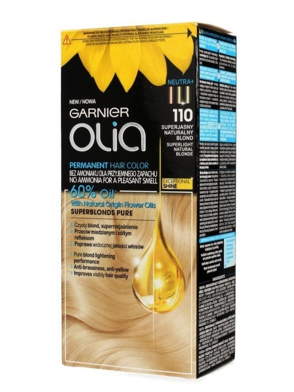 Фарба для волосся Garnier Olia /110/ Супер світлий натуральний blond