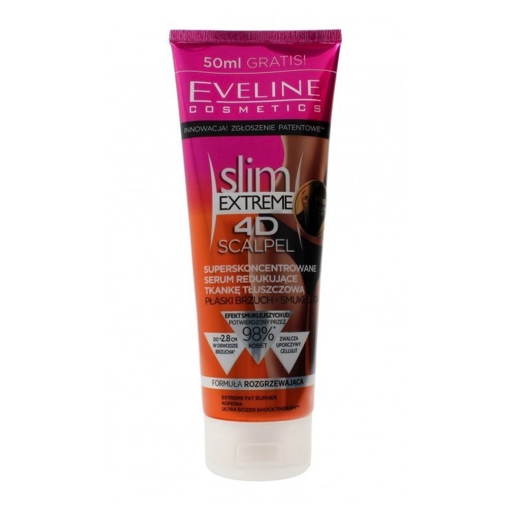 Sérum Ventre Plat Concentré Eveline 4D Slim Extreme Scalpel 250 ml