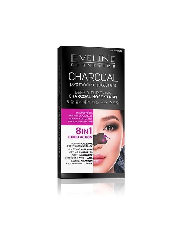 Eveline Charocal Cleansing Nose Pads 8in1