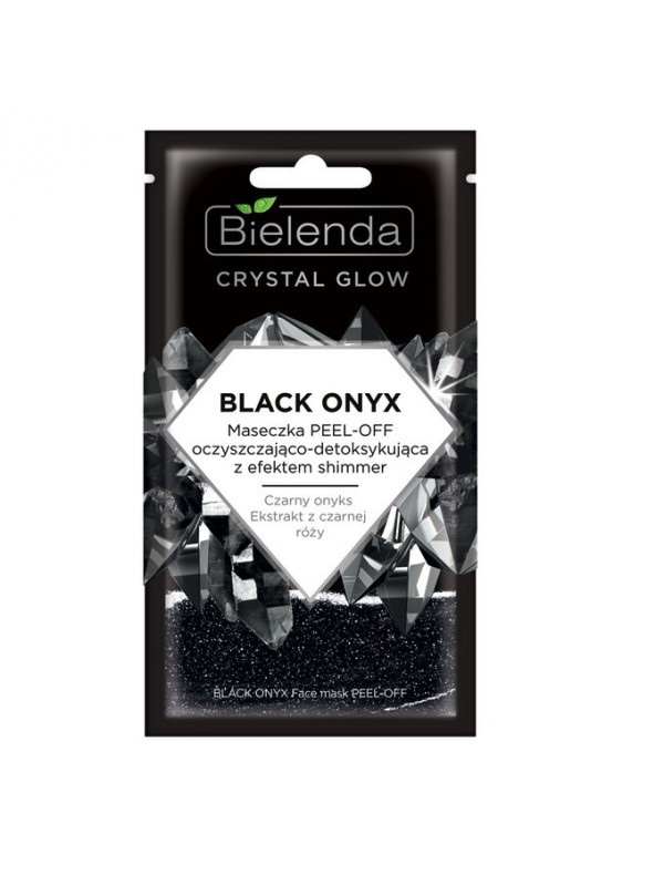 Очищаюча та детоксикуюча маска для обличчя Bielenda Crystal Glow Black Onyx Peel-Off 8 г