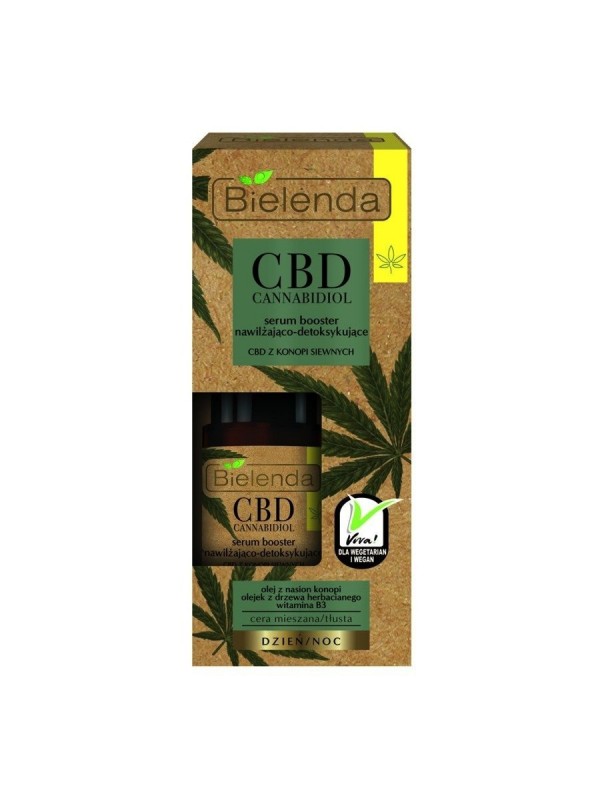 Bielenda CBD Cannabidiol Serum зволожуючий і детоксикуючий бустер для комбінованої/жирної шкіри 15 мл