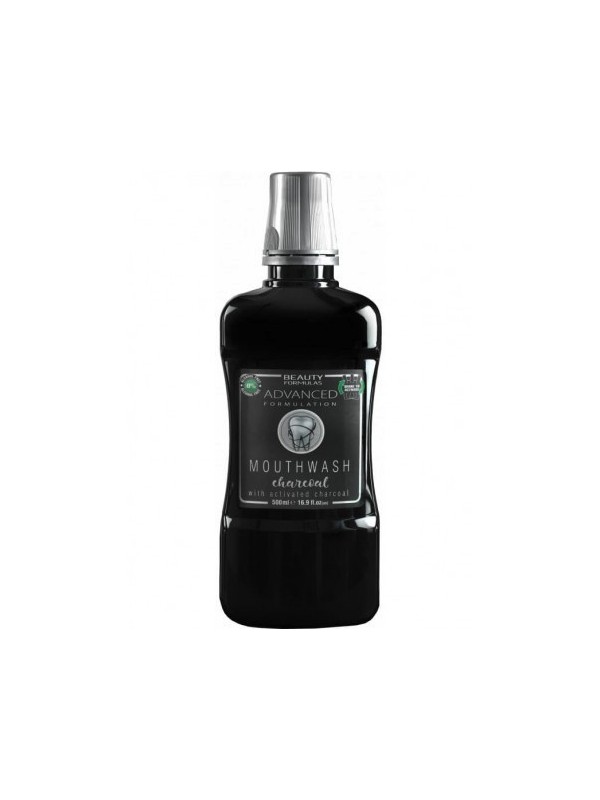 Beauty Formulas mondwater met whitening houtskool 500 ml