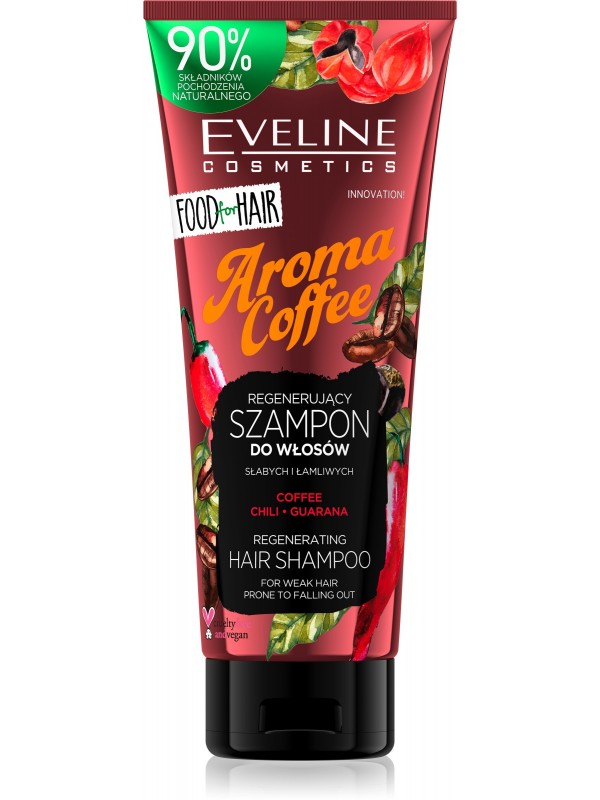 Eveline Food for hair AROMA COFFEE Regenerating Hair Shampoo 250 ml