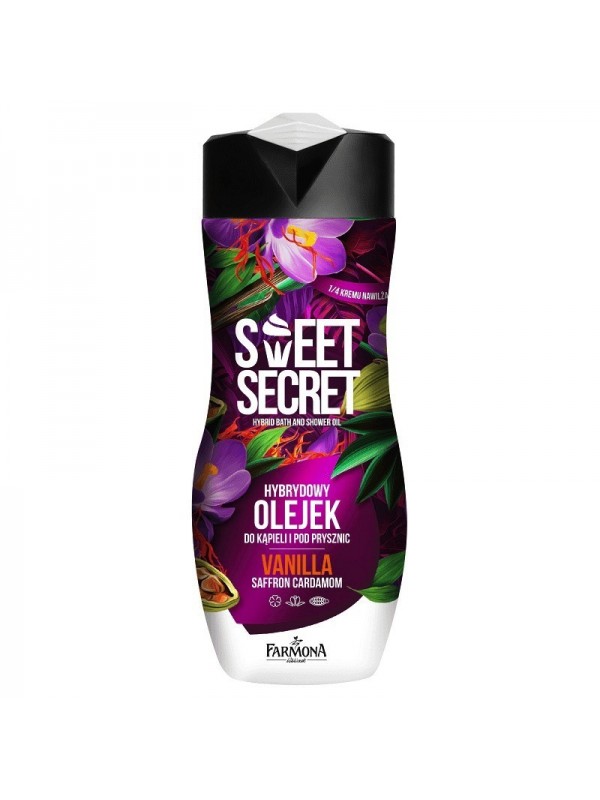 Farmona Sweet Secret Hybrid масло для ванни і душу з 1/4 зволожуючого крему ваніль шафран кардамон 300 м