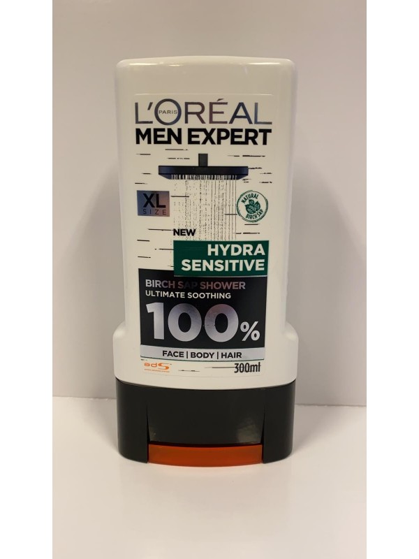 Гель для душу Loreal Men Expert Hydra Sensitive для чоловіків 300 мл