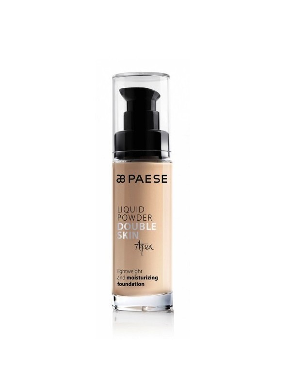 Paese Waterproof Foundation Liquid Powder Double Skin Aqua 30A середньо-бежевий 30 мл