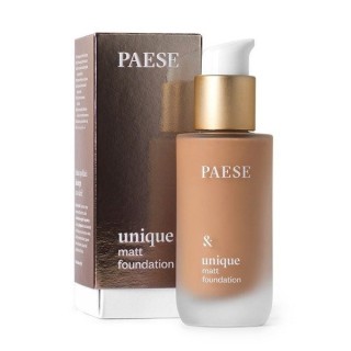 Fond de teint mat Paese Unique Matt Foundation 608C Beige Golden 30 ml