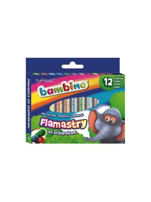 BAMBINO Felt-tip pens with 12 colors