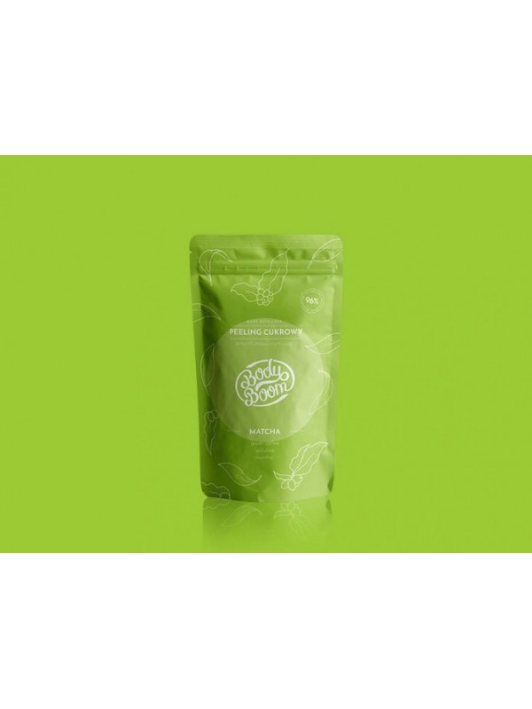 BodyBoom Peeling Cukrowy Matcha Antycellulitowo - stymulujący Zielonooki Kompan 100 G ( 30-09-2023 )