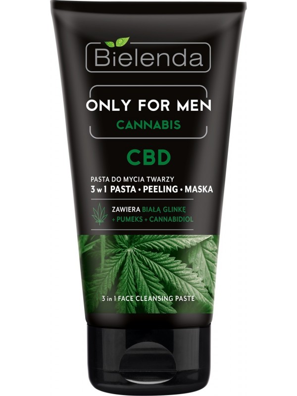 Bielenda OFM CANNABIS Pasta peeling очищаюча маска для обличчя 3 в 1 проти недосконалостей 150 г