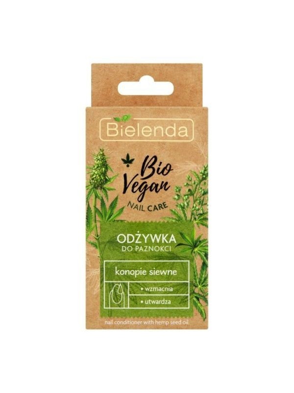 Bielenda BIO VEGAN NAIL CARE Зміцнюючий кондиціонер з коноплями 10 мл