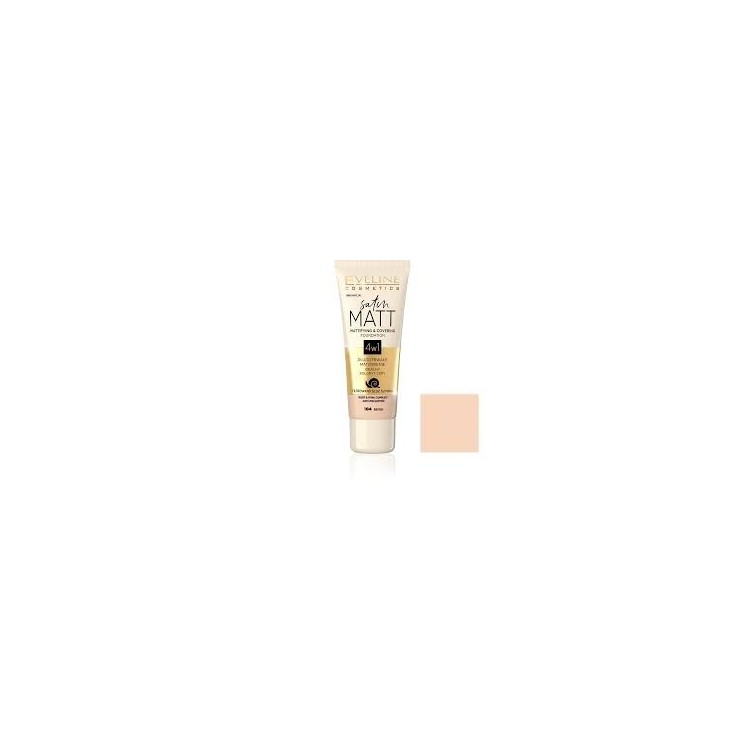 Матуючий тональний крем Eveline Satin Matt /104/ Beige 30 мл