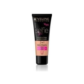 Eveline Selfie Time 2-in-1 dekkende en hydraterende foundation /02/ Ivory 30 ml