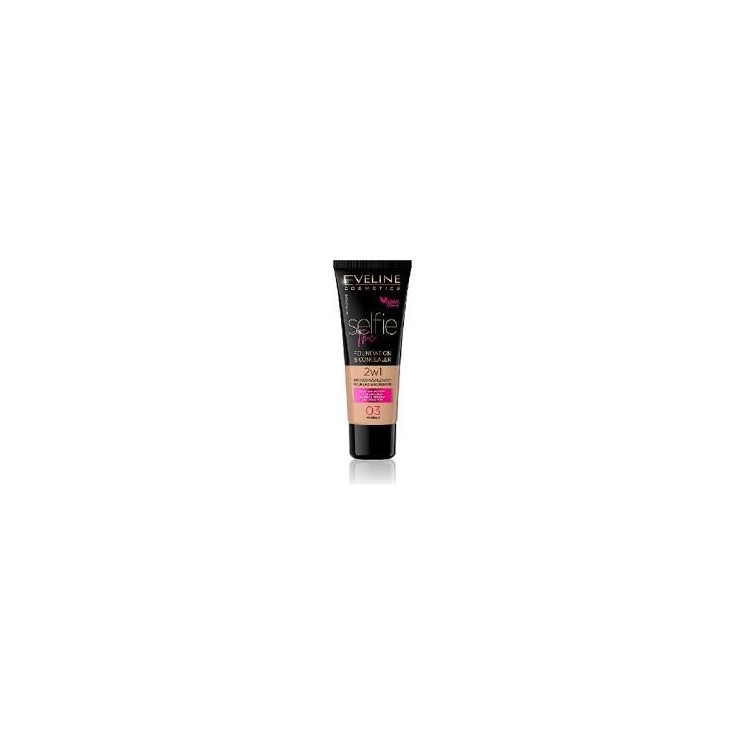 Eveline Selfie Time 2-in-1 Covering and Moisturizing Foundation /03/ Vanilla 30 ml