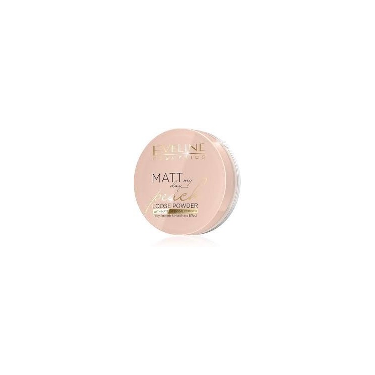Eveline Matt My Day Brzoskwiniowy Puder sypki 6 g