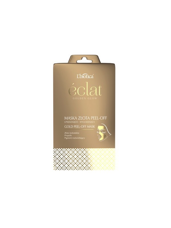 L'biotica Eclat Peel-off gold Gezichtsmasker verfraaiend en gladmakend 10 g