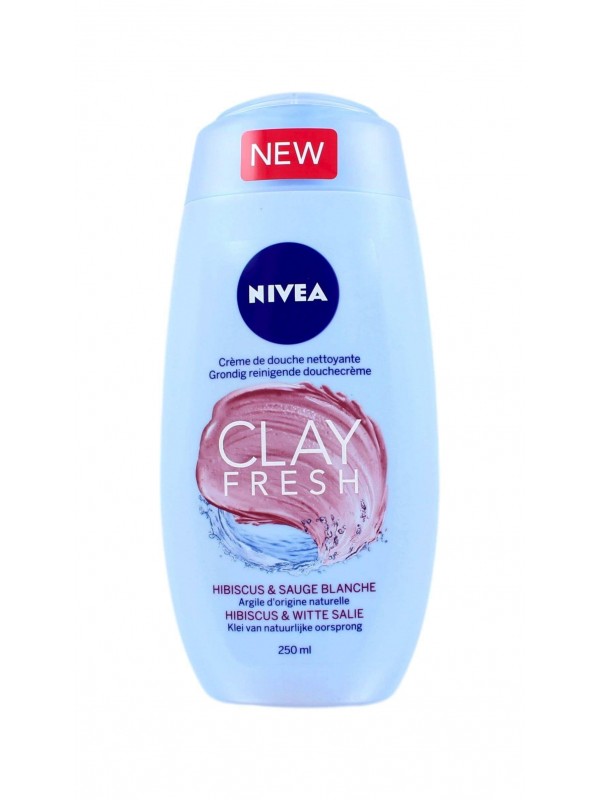 Глина для душу NIVEA Clay Fresh Hibiscus та White Sage 250 мл