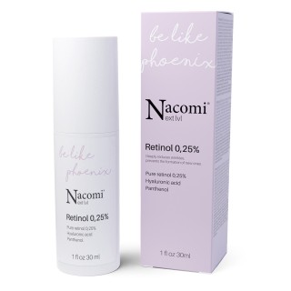 Нічна Serum для обличчя Nacomi Next Level з чистим ретинолом 0,25% 30 мл