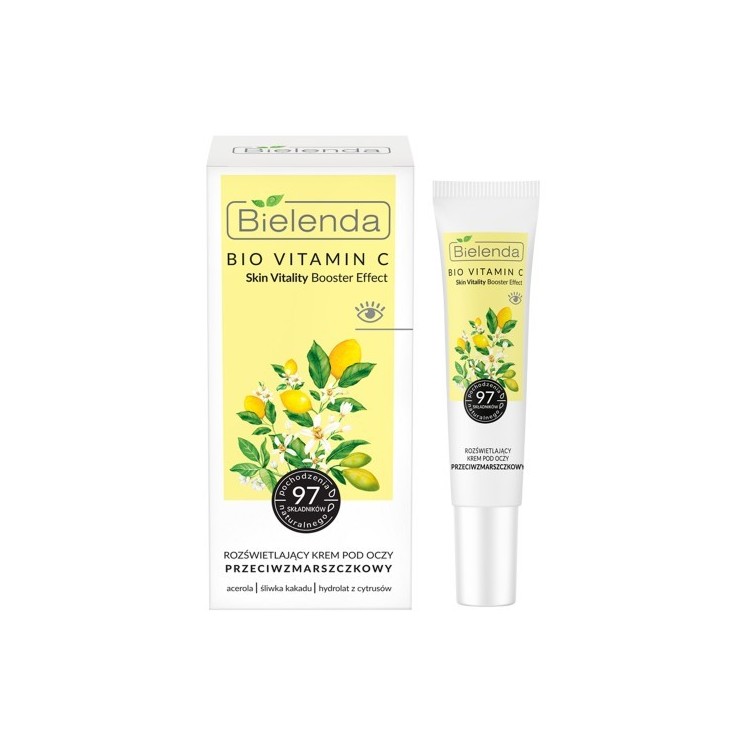 Bielenda Bio Vitamin C Rozświetlający Krem pod oczy przeciwzmarszczkowy 15 ml