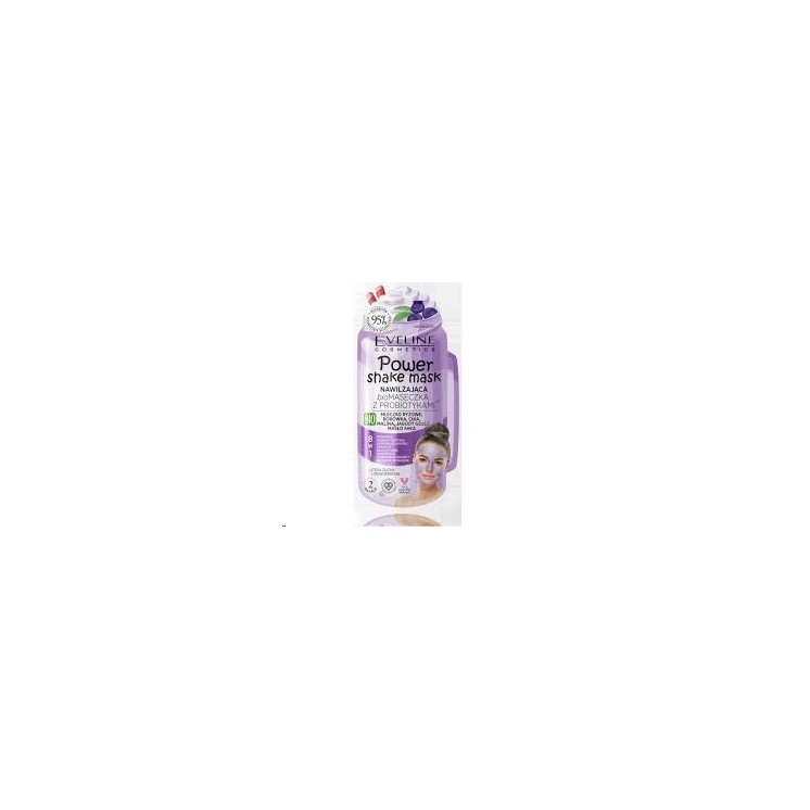 Eveline Power Shake Mask Nawilżająca Bio Maseczka z priobiotykami 8w1 10 ml