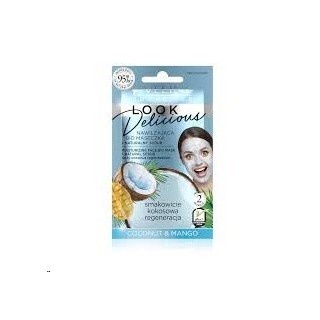 Зволожувальна Bio маска + натуральний скраб Eveline Look Delicious Coconut та Mango 10 мл