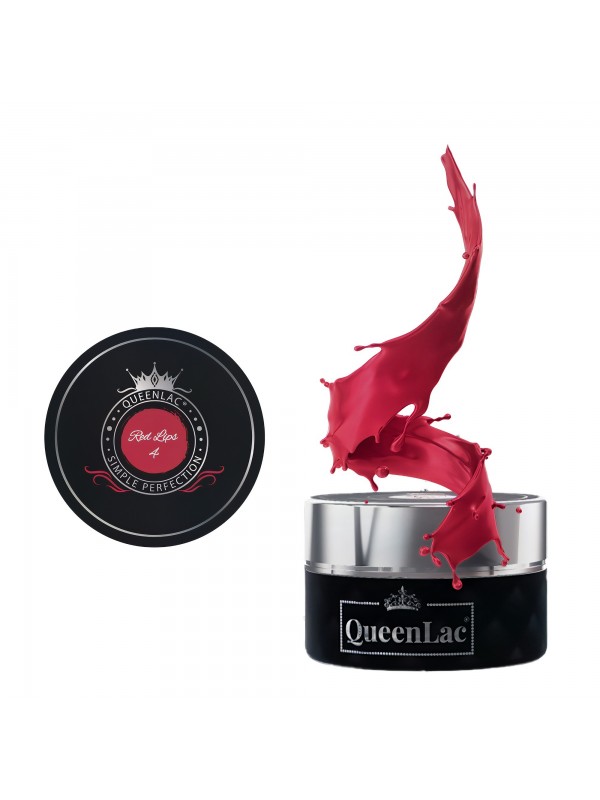 QueenLac UV nail polish /04/ Red Lips 5 ml