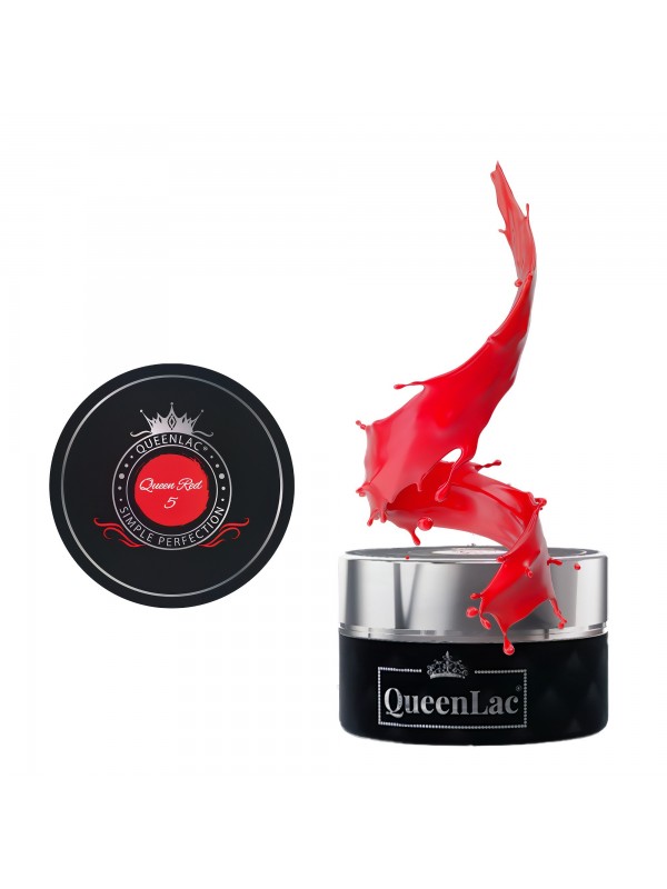 Лак для нігтів QueenLac UV /05/ Queen Red 5 мл