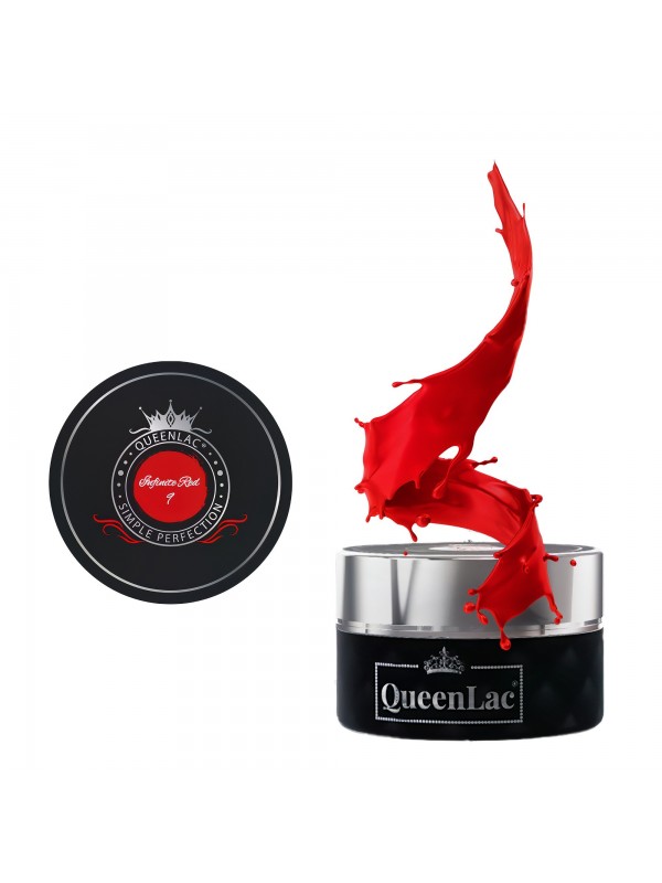 QueenLac UV nagellak /09/ Infinite Red 5 ml