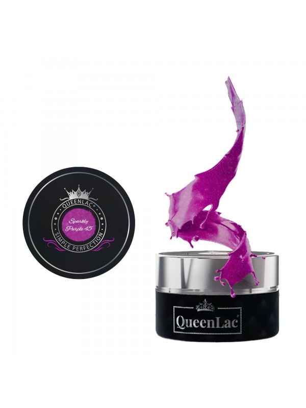 Лак для нігтів QueenLac UV /45/ Sparkly Purple 5 мл