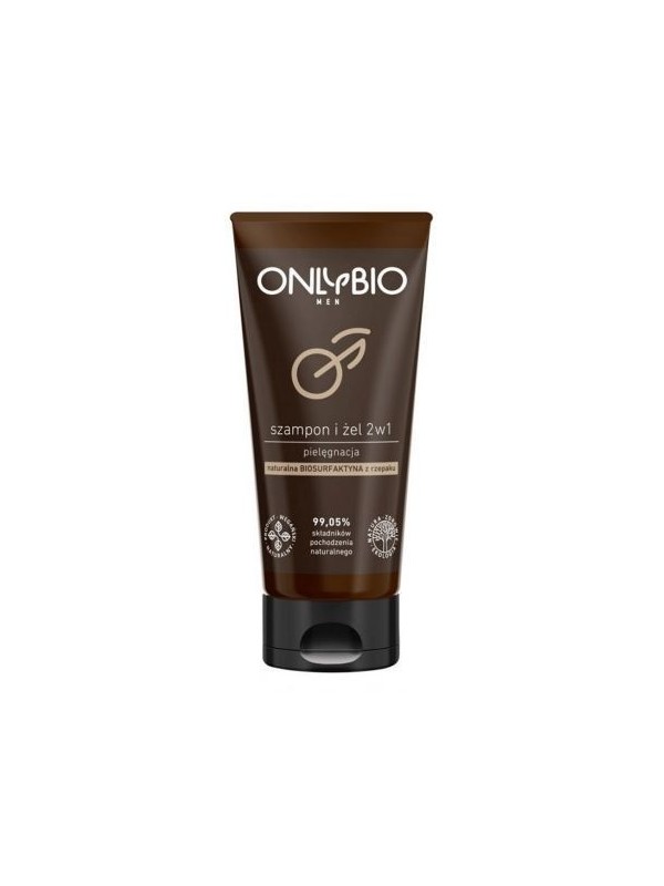 ONLYBIO Men Shampoo and Gel 2in1 Care 200 ml