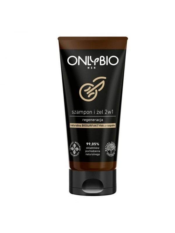 ONLYBIO Men Szampon i Żel 2w1 Regeneracja 200 ml