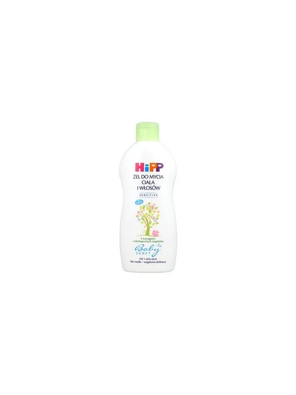 Hipp Babysanft Gel voor het wassen van lichaam en haar vanaf 1 levensdag 400 ml