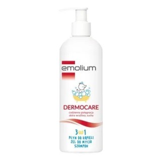 Emolium Dermocare 3in1 Bath foam, Washing gel, Hair shampoo for babies 400 ml