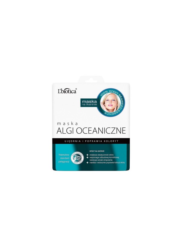 L'biotica OCEAANALGEN MASKER - IN DE VORM VAN STOFFEN ZEEP 23 ml