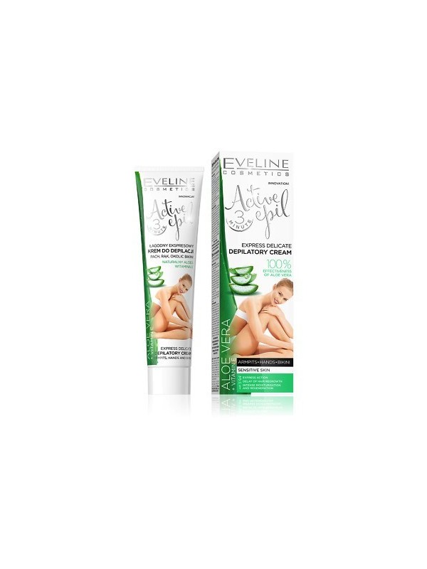 Eveline Active Epil Крем для sensitive депіляції ніг, рук і зони бікіні Aloe Vera 125 мл