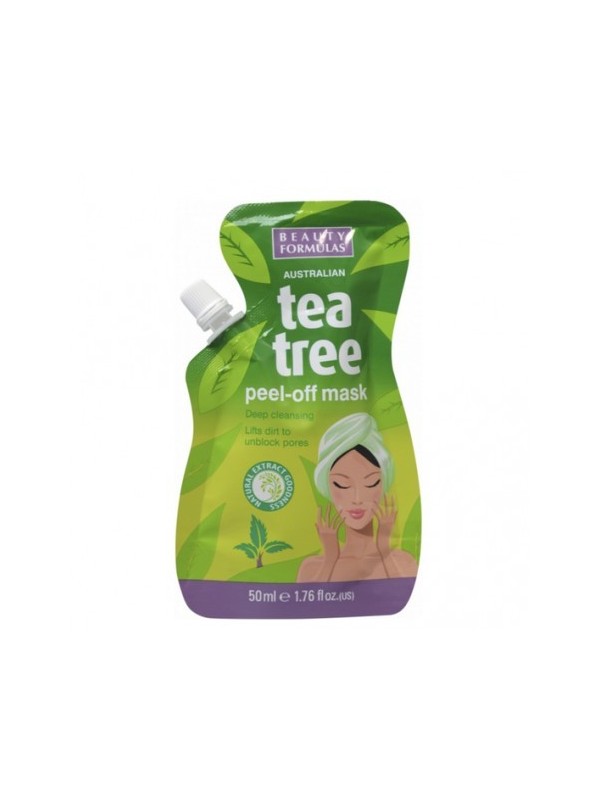 Beauty Formulas Tea Tree Deep Cleansing Peel-Off Gezichtsmasker 50 ml