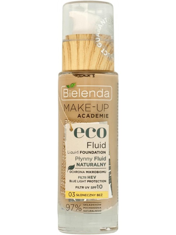 Bielenda MAKE-UP ACADEMIE ECO natural Fluid /03/ сонячно-бежевий 30 г