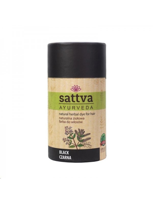 Sattva Ayurveda Natuurlijke Kruiden Haarverf Zwart 150 gr