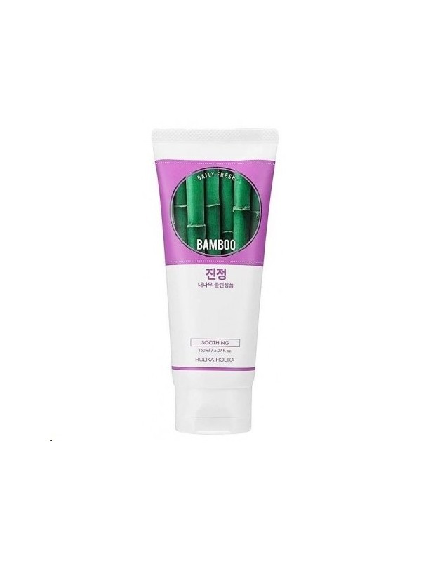 Holika Holika Daily Fresh Bamboo - Pianka do mycia twarzy nawilżająco-kojąca z ekstraktem z Bambusa 150 ml