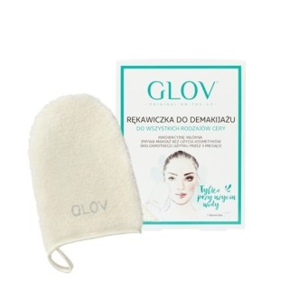 GLOV on-the-go Make-up verwijderingshandschoen Ivory 1 stuk