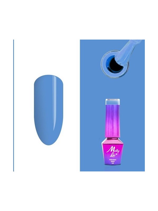 MollyLac /13/ Coctails & Drinks Hybrid Nail Polish Blue Lagoon 5 мл